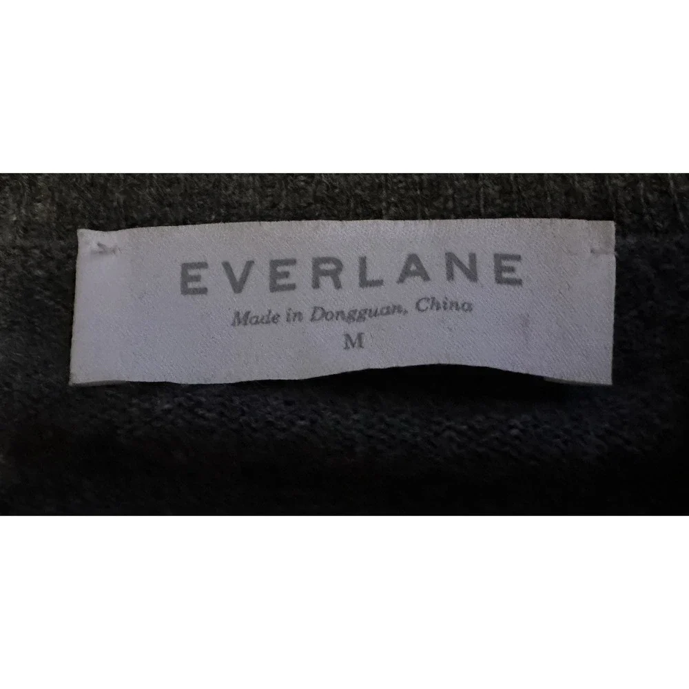 Everlane 100% Cashmere Grey V-Neck Sweater Women's‎ Medium
